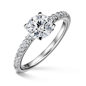 Aria | Zásnubní prsten se středovým kamenem 1.310ct, bílé zlato, s diamanty 64