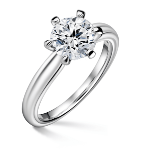 Florence | Zásnubní prsten se středovým diamantem 1.310ct, bílé zlato 56