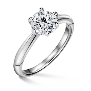 Minerva | Zásnubní prsten se středovým diamantem 1.000ct, bílé zlato 55