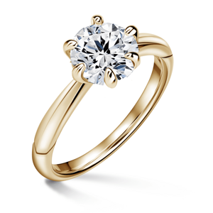 Minerva | Zásnubní prsten se středovým diamantem 1.310ct, žluté zlato 53
