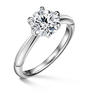 Minerva | Zásnubní prsten se středovým diamantem 1.310ct, bílé zlato 53