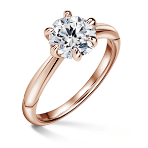 Minerva | Zásnubní prsten se středovým diamantem 1.310ct, růžové zlato 61