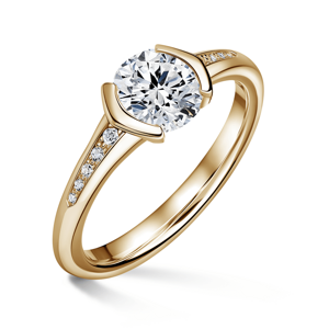 Harmonia | Zásnubní prsten se středovým kamenem 1.310ct, žluté zlato, s diamanty 57
