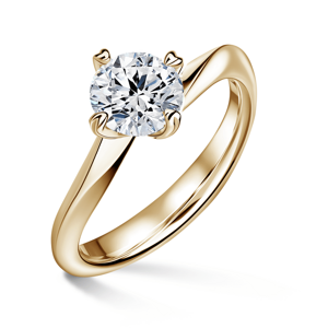 Freya | Zásnubní prsten se středovým diamantem 1.310ct, žluté zlato 64