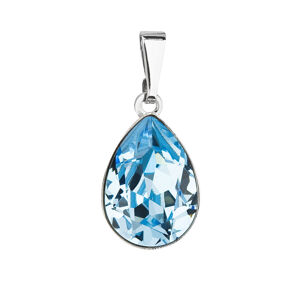 Přívěsek bižuterie se Swarovski krystaly modrá slza 54016.3 aqua