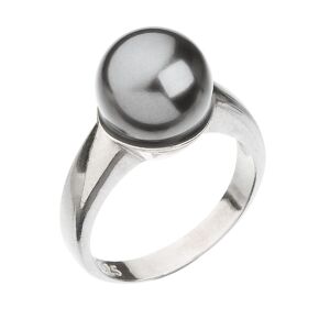 Stříbrný prsten s perlou šedý 735022.3
