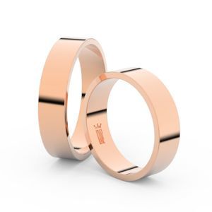 Zlatý snubní prsten FMR 1G50 z růžového zlata, bez kamene