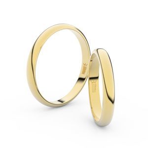 Zlatý snubní prsten FMR 2A30 ze žlutého zlata