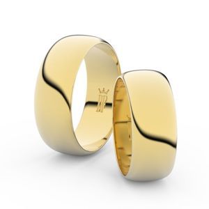 Zlatý snubní prsten FMR 3C75 ze žlutého zlata
