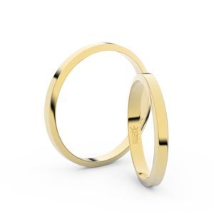 Zlatý snubní prsten FMR 4A25 ze žlutého zlata