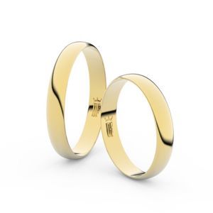 Zlatý snubní prsten FMR 4C35 ze žlutého zlata