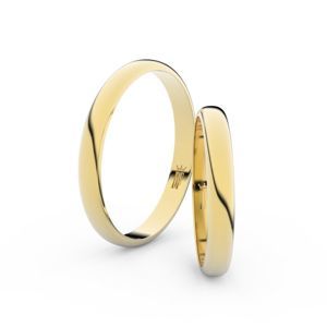 Zlatý snubní prsten FMR 4F30 ze žlutého zlata