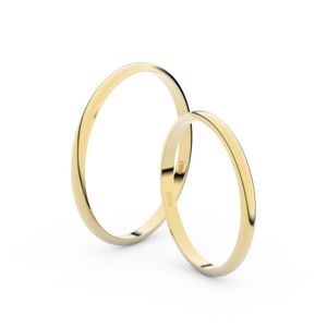 Zlatý snubní prsten FMR 4I17 ze žlutého zlata