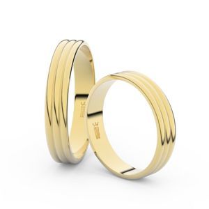 Zlatý snubní prsten FMR 4K37 ze žlutého zlata