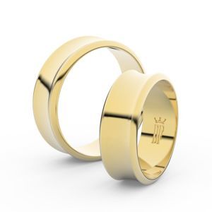 Zlatý snubní prsten FMR 5B70 ze žlutého zlata, bez kamene