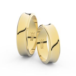 Zlatý snubní prsten FMR 5C57 ze žlutého zlata