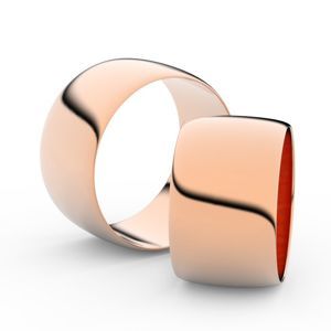 Zlatý snubní prsten FMR 9C110 z růžového zlata, bez kamene