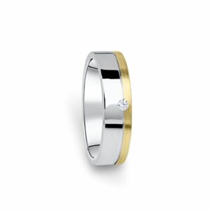 Zlatý dámský prsten DF 05/D, s briliantem 71