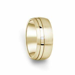 Zlatý dámský prsten DF 18/D ze žlutého zlata, s briliantem 58