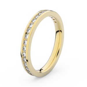 Zlatý dámský prsten DF 3893 ze žlutého zlata, s briliantem 69