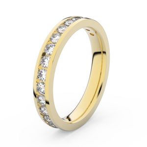 Zlatý dámský prsten DF 3894 ze žlutého zlata, s brilianty 46 47 48 49 50