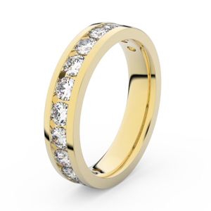 Zlatý dámský prsten DF 3895 ze žlutého zlata, s brilianty 71