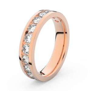 Zlatý dámský prsten DF 3895 z růžového zlata, s brilianty 48