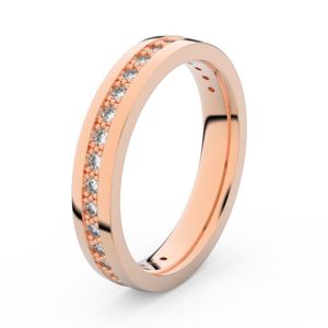 Zlatý dámský prsten DF 3897 z růžového zlata, s briliantem 46 47 48
