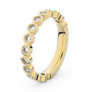 Zlatý dámský prsten DF 3900 ze žlutého zlata, s briliantem 52