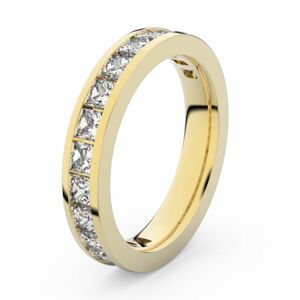 Zlatý dámský prsten DF 3908 ze žlutého zlata, s briliantem 59