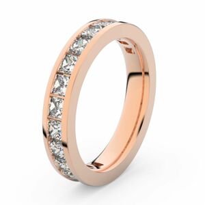Zlatý dámský prsten DF 3908 z růžového zlata, s briliantem 47