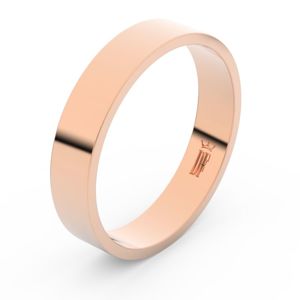 Zlatý snubní prsten FMR 1G45 z růžového zlata, bez kamene 59
