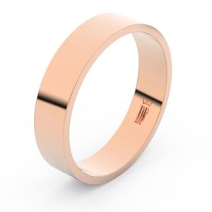 Zlatý snubní prsten FMR 1G50 z růžového zlata, bez kamene 71