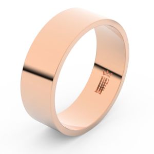 Zlatý snubní prsten FMR 1G70 z růžového zlata, bez kamene 48