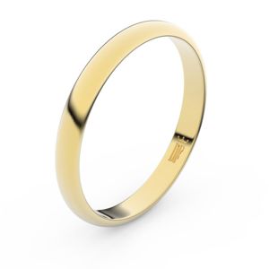Zlatý snubní prsten FMR 2A30 ze žlutého zlata 60