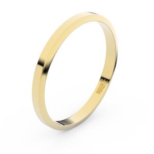 Zlatý snubní prsten FMR 4A25 ze žlutého zlata, bez kamene 46 47 48 49 50 51 52 53 54 55 56 57 58
