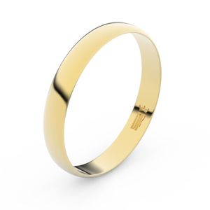 Zlatý snubní prsten FMR 4C35 ze žlutého zlata 55