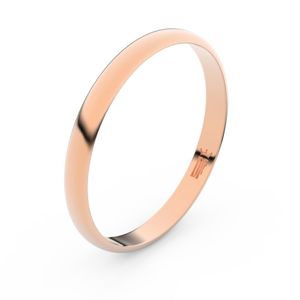 Zlatý snubní prsten FMR 4G25 z růžového zlata, bez kamene 65