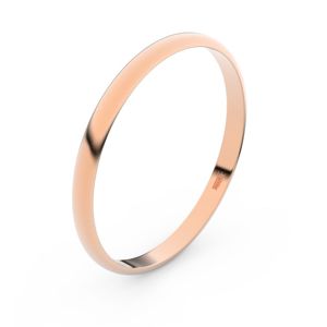 Zlatý snubní prsten FMR 4H20 z růžového zlata 52