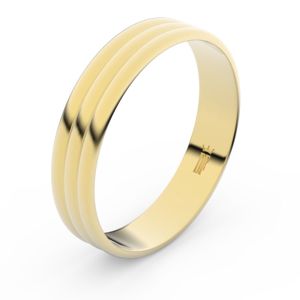 Zlatý snubní prsten FMR 4J47 ze žlutého zlata 58