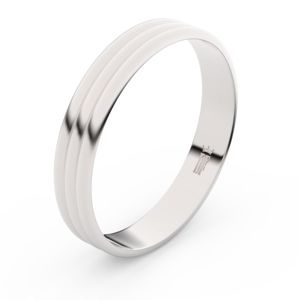 Stříbrný snubní prsten FMR 4K37, bez kamene 46 47 48 49 50 51