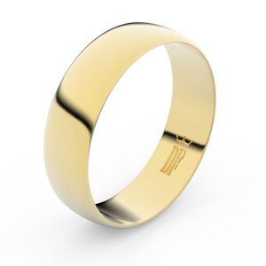 Zlatý snubní prsten FMR 9A60 ze žlutého zlata, bez kamene 46 47 48 49 50 51 52 53