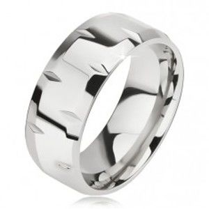Lesklý ocelový prsten, drobné zářezy, zkosené okraje BB11.18
