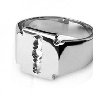 Prsten z chirurgické oceli - žiletka H11.8/H11.9