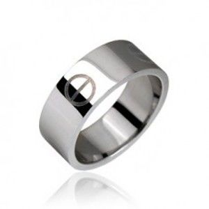 Stříbrný ocelový prsten hladký, vzor tableta H12.1/H12.2/H12.3
