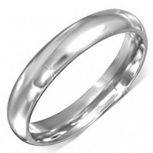 Stříbrný prsten z chirurgické oceli s hladkým povrchem BB7.8
