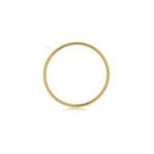 Zlatý 375 piercing - tenký lesklý kroužek, hladký povrch, žluté zlato GG205.06/18